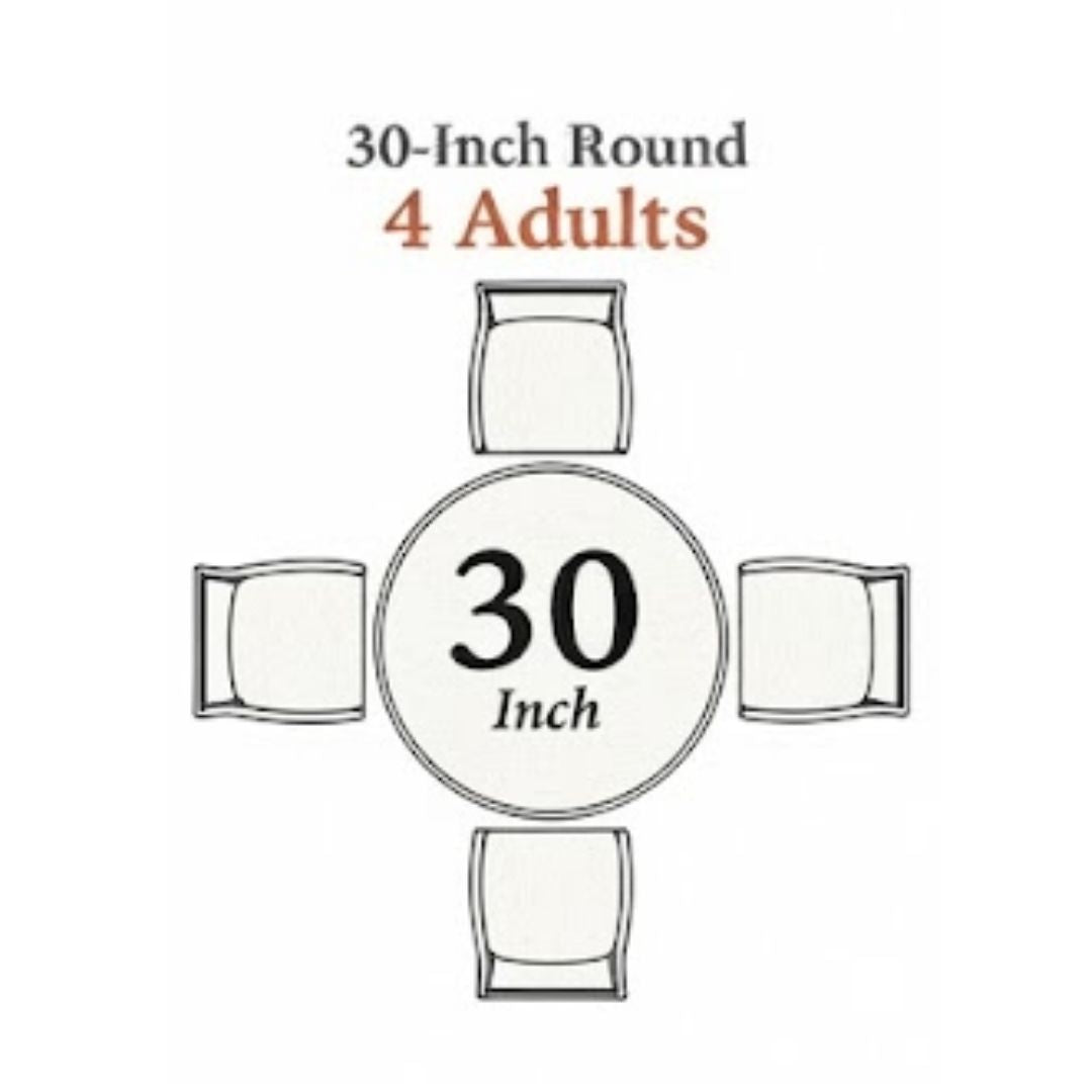 30" Black Round Plywood Cocktail Table Kit, Image 8