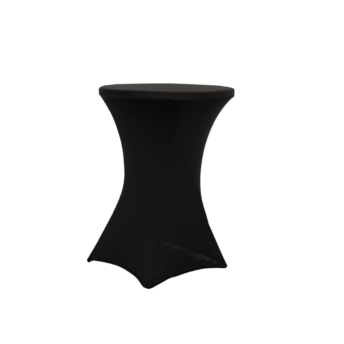 Black 5-Pack 30/32" Spandex Cocktail Table Covers for Home Kitchen Patio Entertaining Parties, 250gsm, Image 4