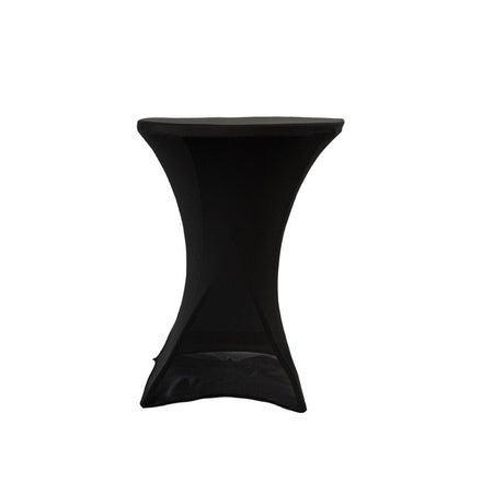 Black 5-Pack 30/32" Spandex Cocktail Table Covers for Home Kitchen Patio Entertaining Parties, 250gsm, Image 3