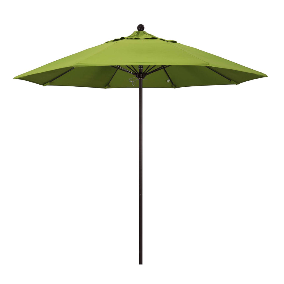 9' Patio California Umbrella with Bronze Pole and Sunbrella Canopy for Backyard Lounge and Patio Use, Macaw