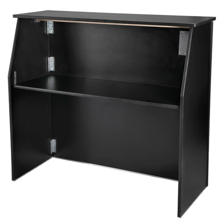 Black 42" Tall 48" Portable Folding Bar Table for Home Kitchen Patio Entertaining Parties, High-Pressure Laminate Surface, Image 2