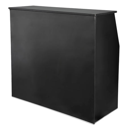Black 42" Tall 48" Portable Folding Bar Table for Home Kitchen Patio Entertaining Parties, High-Pressure Laminate Surface, Image 3