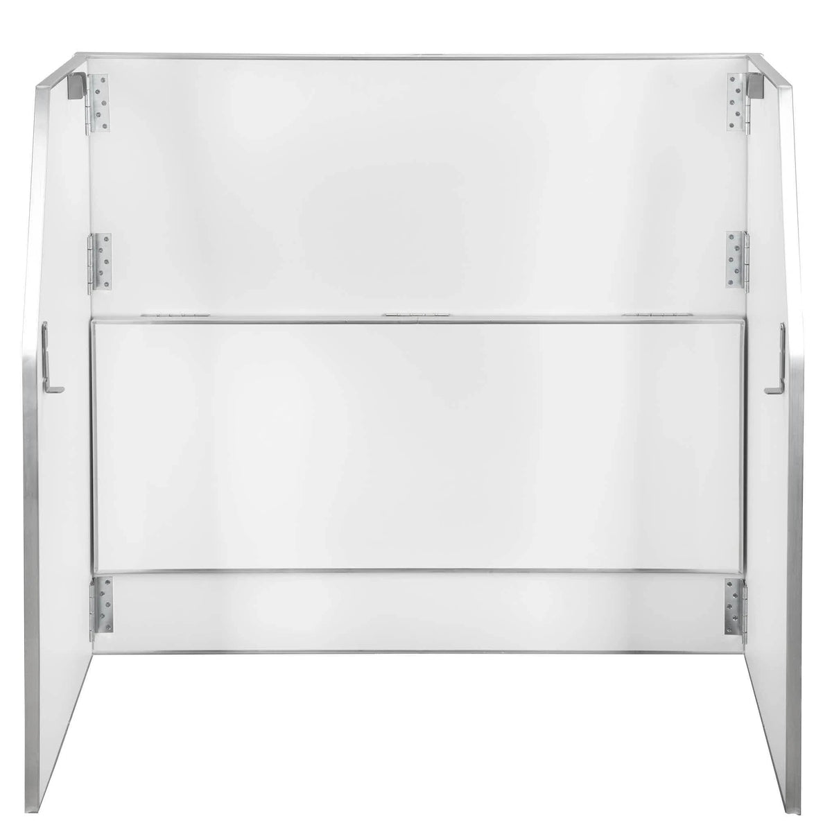 White 42" Tall 48" Portable Folding Bar Table for Home Kitchen Patio Entertaining Small Spaces, High-Pressure Laminate Surface Metal Edge, Image 9
