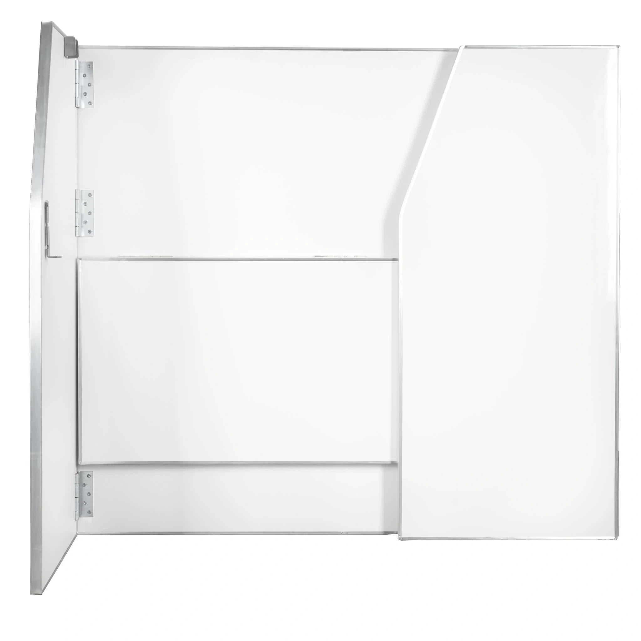 White 42" Tall 48" Portable Folding Bar Table for Home Kitchen Patio Entertaining Small Spaces, High-Pressure Laminate Surface Metal Edge, Image 10