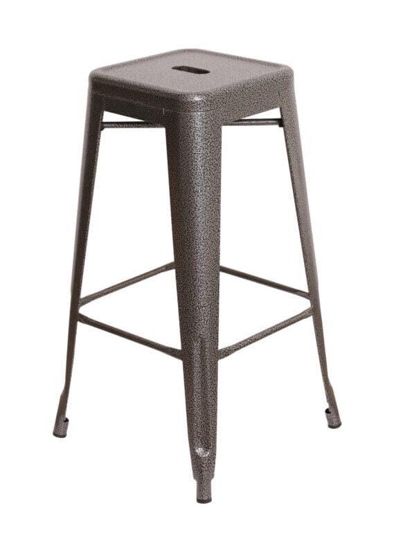 2 Pack Gray Tolix Bar Stools, Industrial Style Seating for Lofts or Kitchen Corners