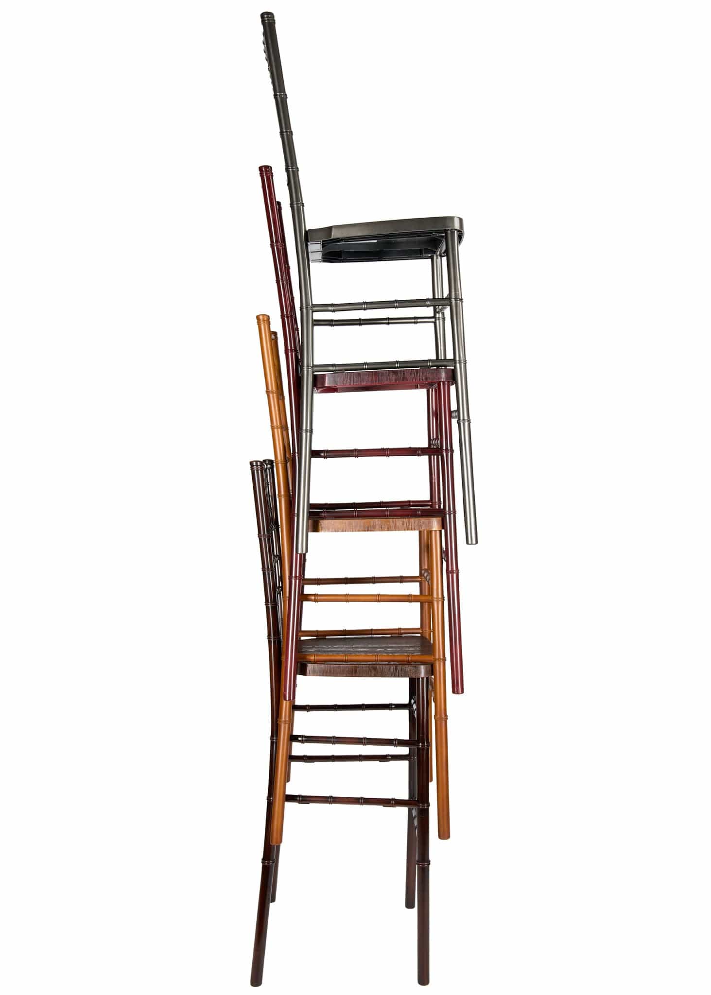 Gold Bullion Resin Skeleton™ Chiavari Barstool for Glam Kitchen Seating, Image 7