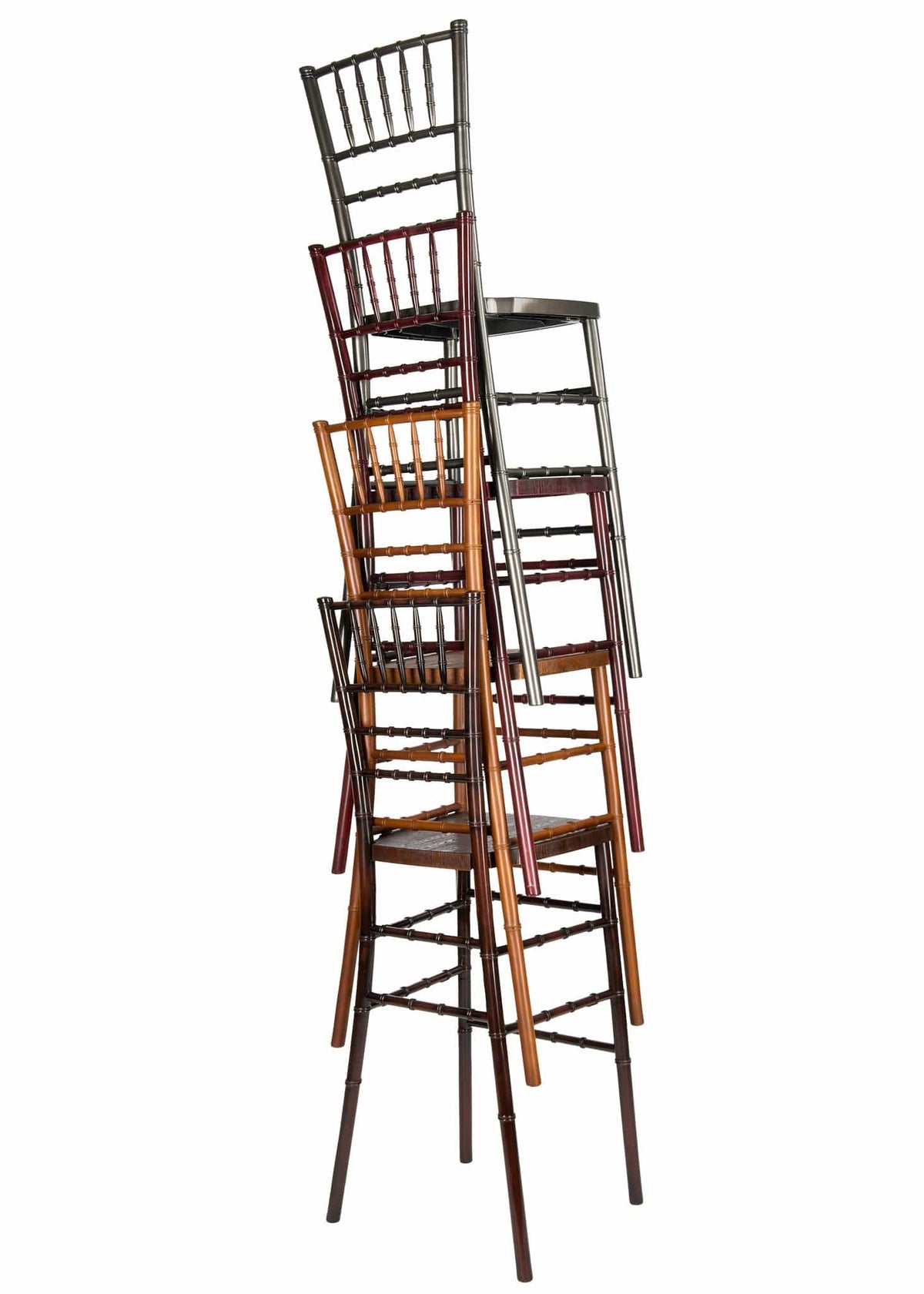 Gold Bullion Resin Skeleton™ Chiavari Barstool for Glam Kitchen Seating, Image 8