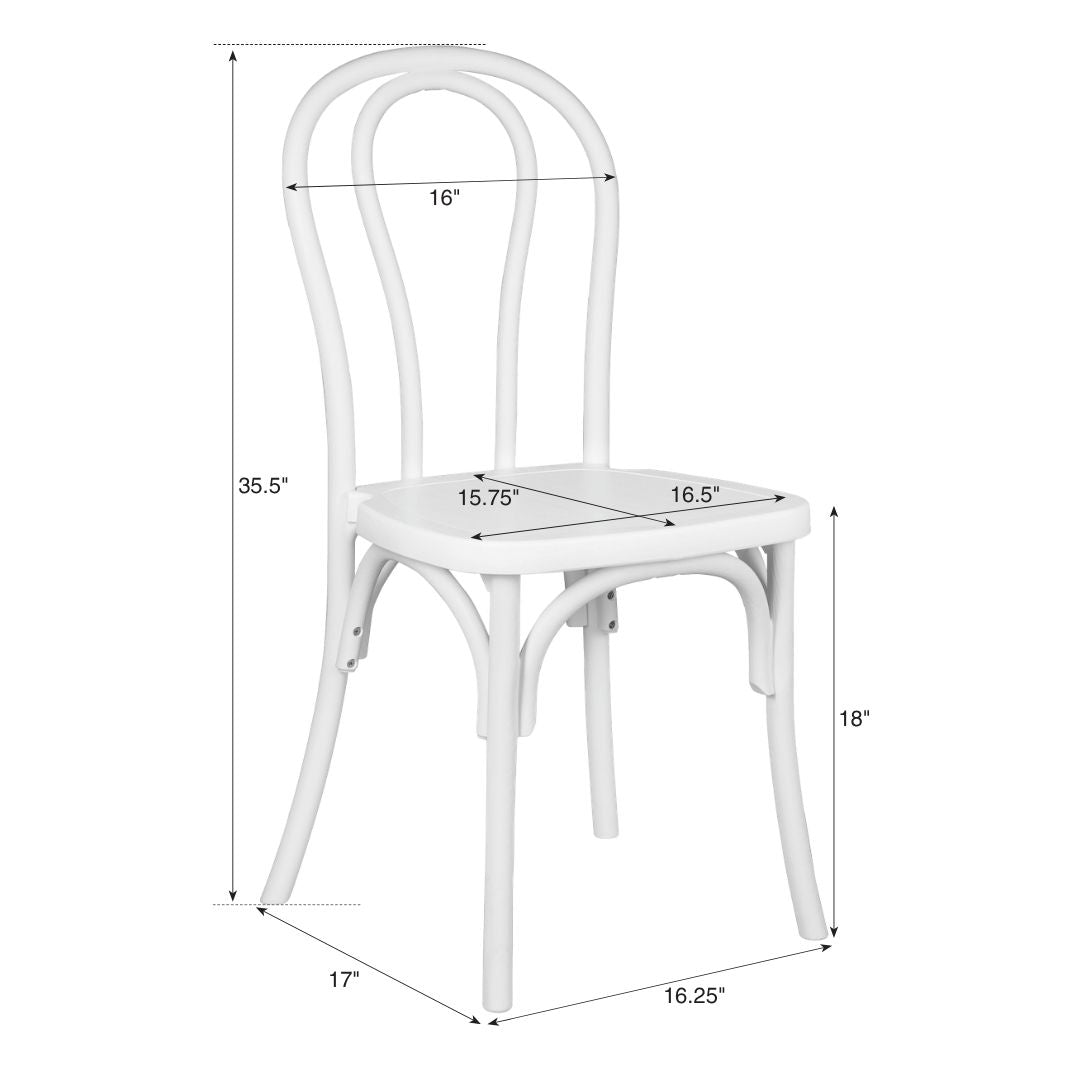 Clear Resin Bentwood Chair, Image 11