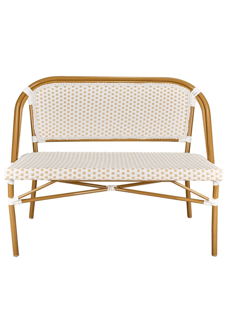 White on Beige Medium Frame