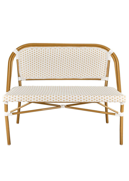 White on Beige Medium Frame