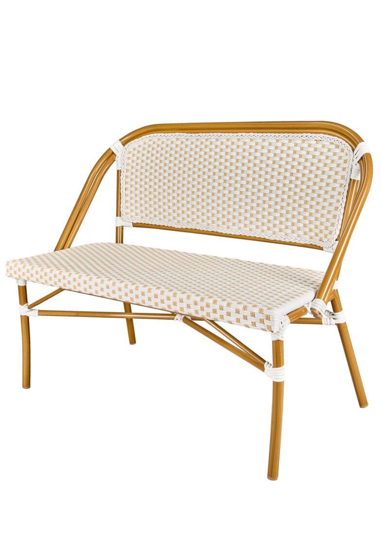 White on Beige Medium Frame