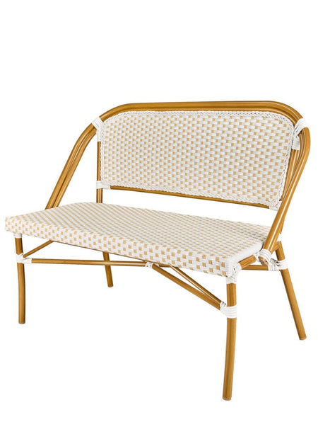 White on Beige Medium Frame
