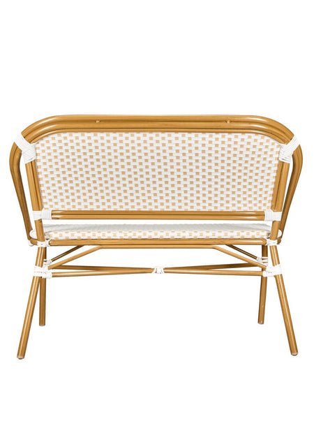 White on Beige Medium Frame