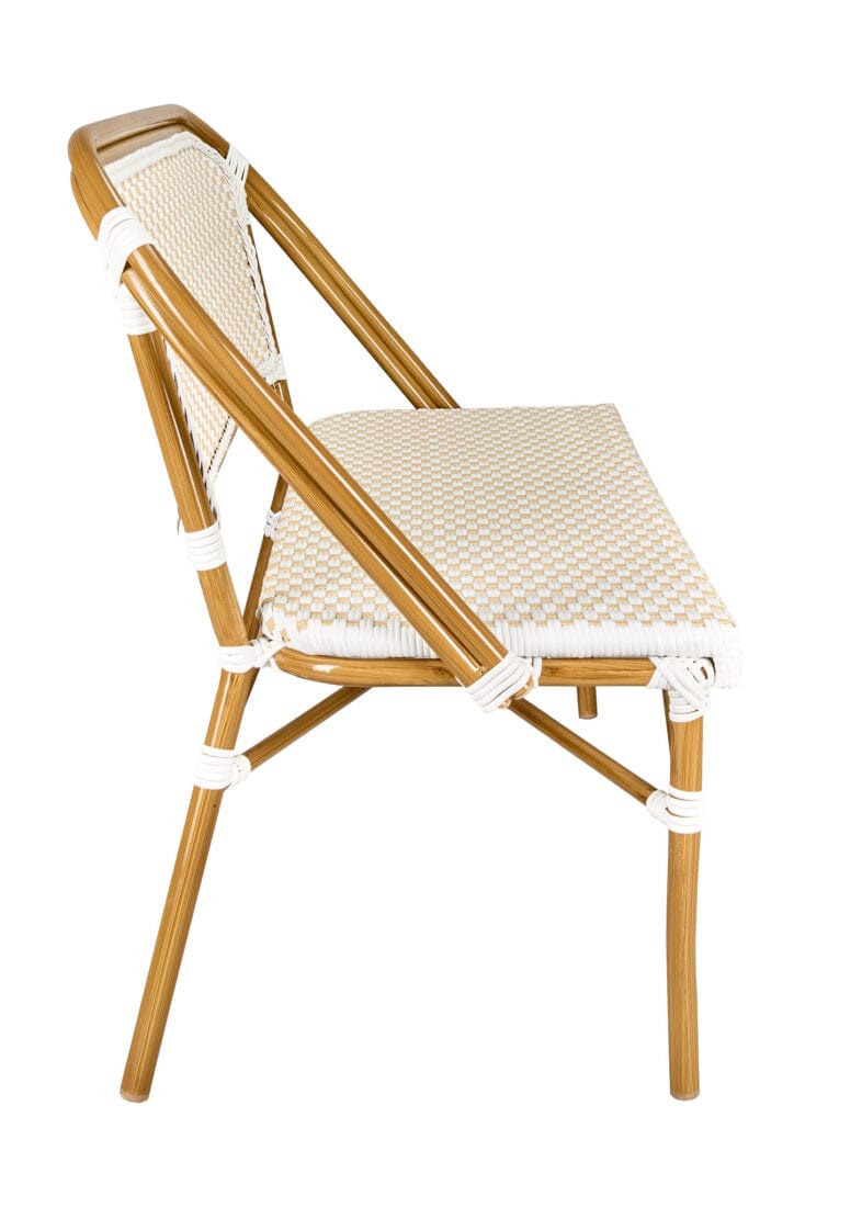 White on Beige Medium Frame