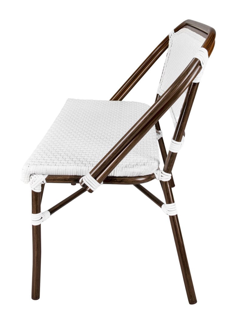 White on White Bistro Bench Loveseat, Image 5