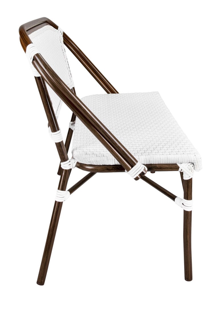 White on White Bistro Bench Loveseat, Image 9