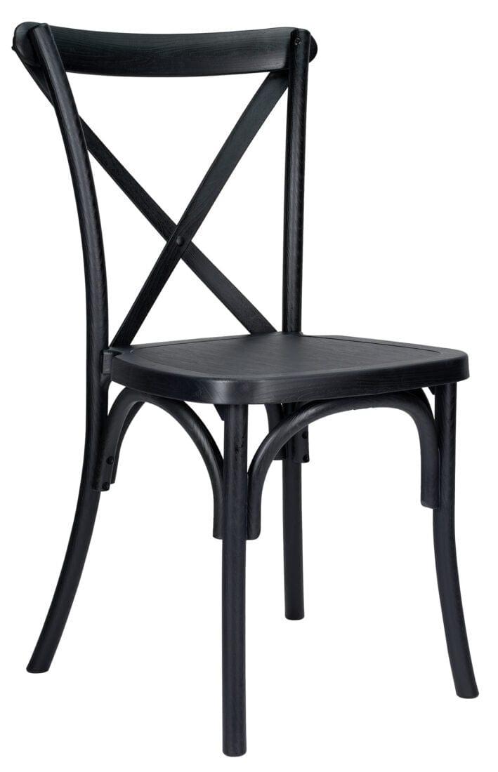 Farmhouse Dining Table Set 96x40" with 10 Cross Back Steel Skeleton Chairs for Kitchen Patio Dining Room, X Legs, Black