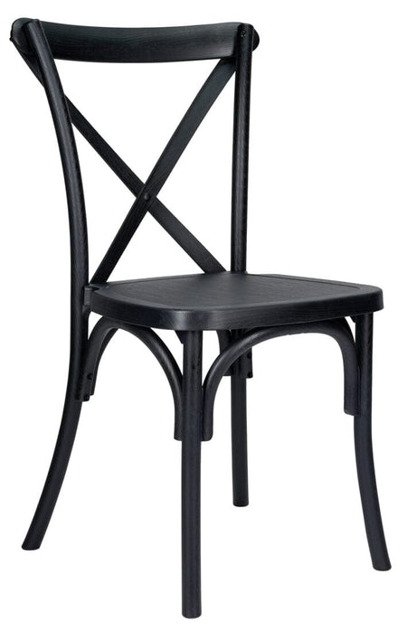 Farmhouse Dining Table Set 96x40" with 10 Cross Back Steel Skeleton Chairs for Kitchen Patio Dining Room, T Legs, Black, Image 4