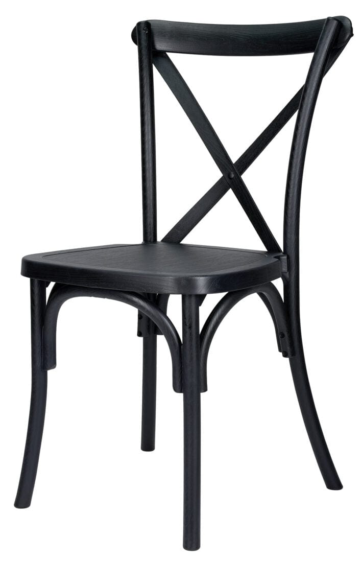 Farmhouse Dining Table Set 96x40" with 10 Cross Back Steel Skeleton Chairs for Kitchen Patio Dining Room, T Legs, Black, Image 6