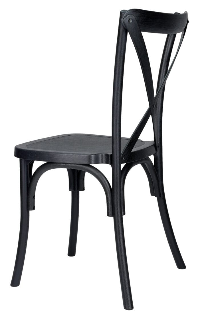 Farmhouse Dining Table Set 96x40" with 10 Cross Back Steel Skeleton Chairs for Kitchen Patio Dining Room, Fluted Legs, Black, Image 7