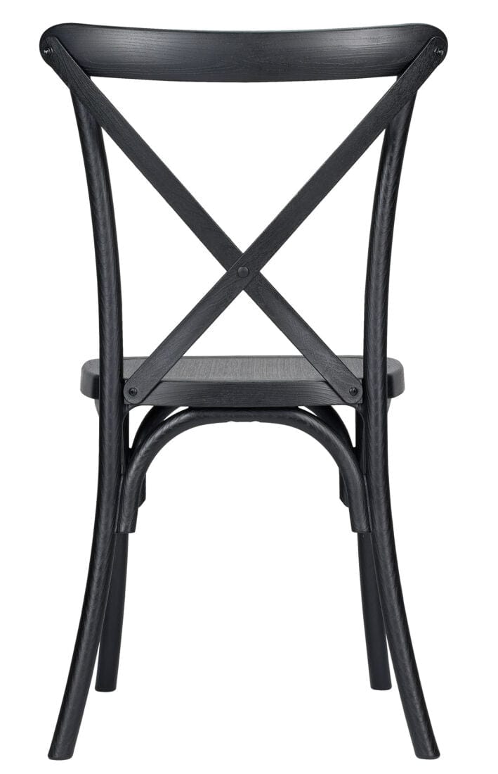 Farmhouse Dining Table Set 96x40" with 10 Cross Back Steel Skeleton Chairs for Kitchen Patio Dining Room, Fluted Legs, Black, Image 8