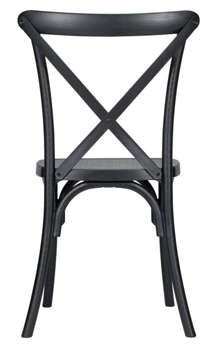 Farmhouse Dining Table Set 96x40" with 10 Cross Back Steel Skeleton Chairs for Kitchen Patio Dining Room, Fluted Legs, Black, Image 8