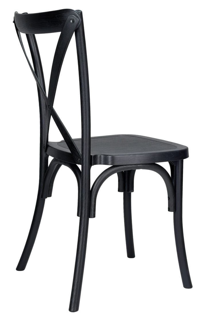 Farmhouse Dining Table Set 96x40" with 10 Cross Back Steel Skeleton Chairs for Kitchen Patio Dining Room, Fluted Legs, Black, Image 9