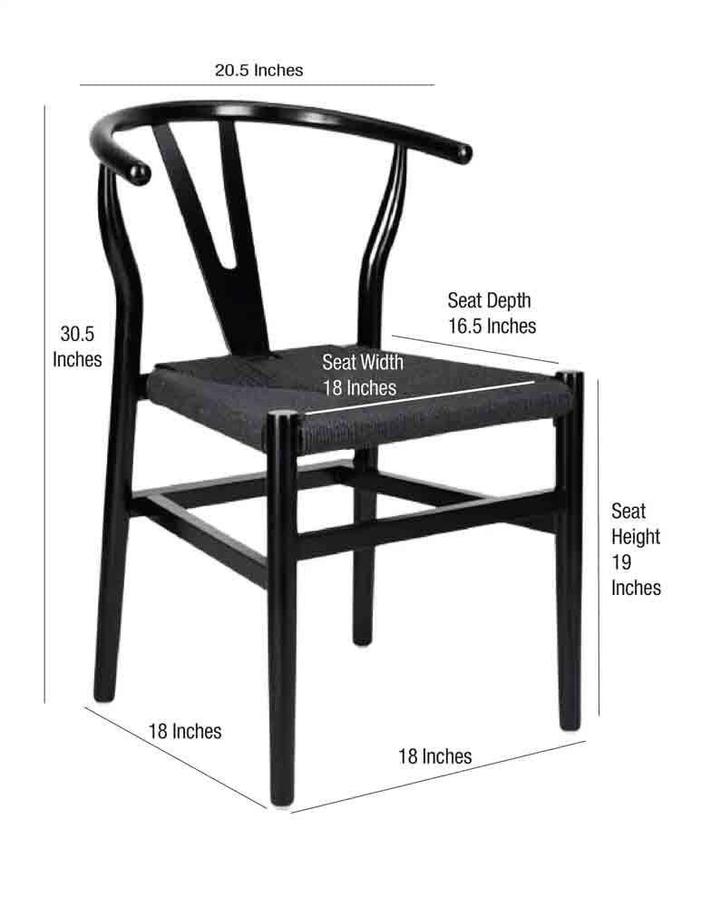 Black with Rope Seat