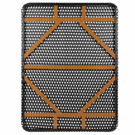 Outdoor Bistro Table 48" x 36" — Black & White PE Rattan Glass Top (Patio), Image 7