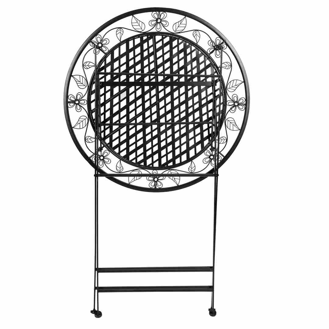 32" Antique Black Bistro Cocktail Table — Round Steel Cocktail Table for Patio & Indoor, Image 5
