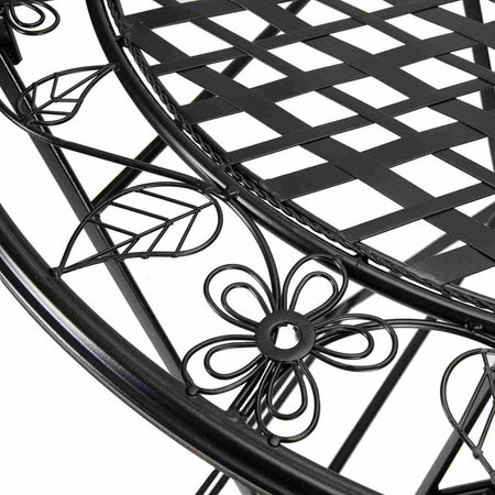 32" Antique Black Bistro Cocktail Table — Round Steel Cocktail Table for Patio & Indoor, Image 6
