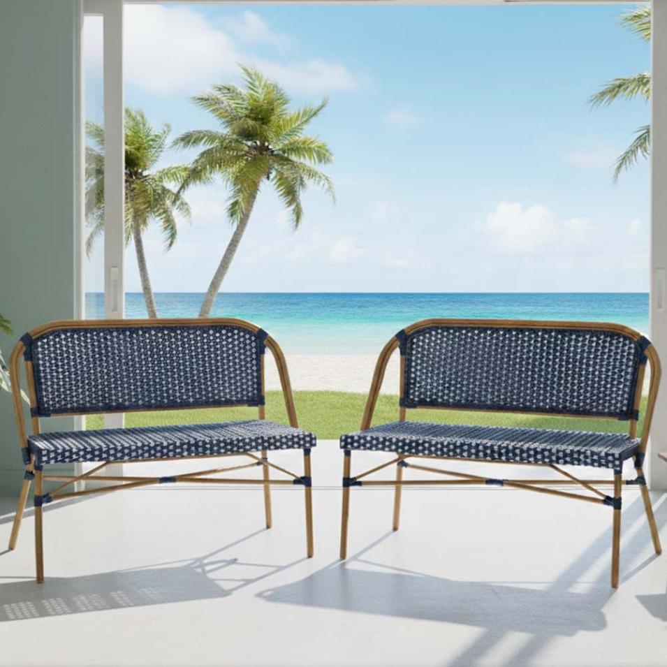 Blue on White Medium Frame