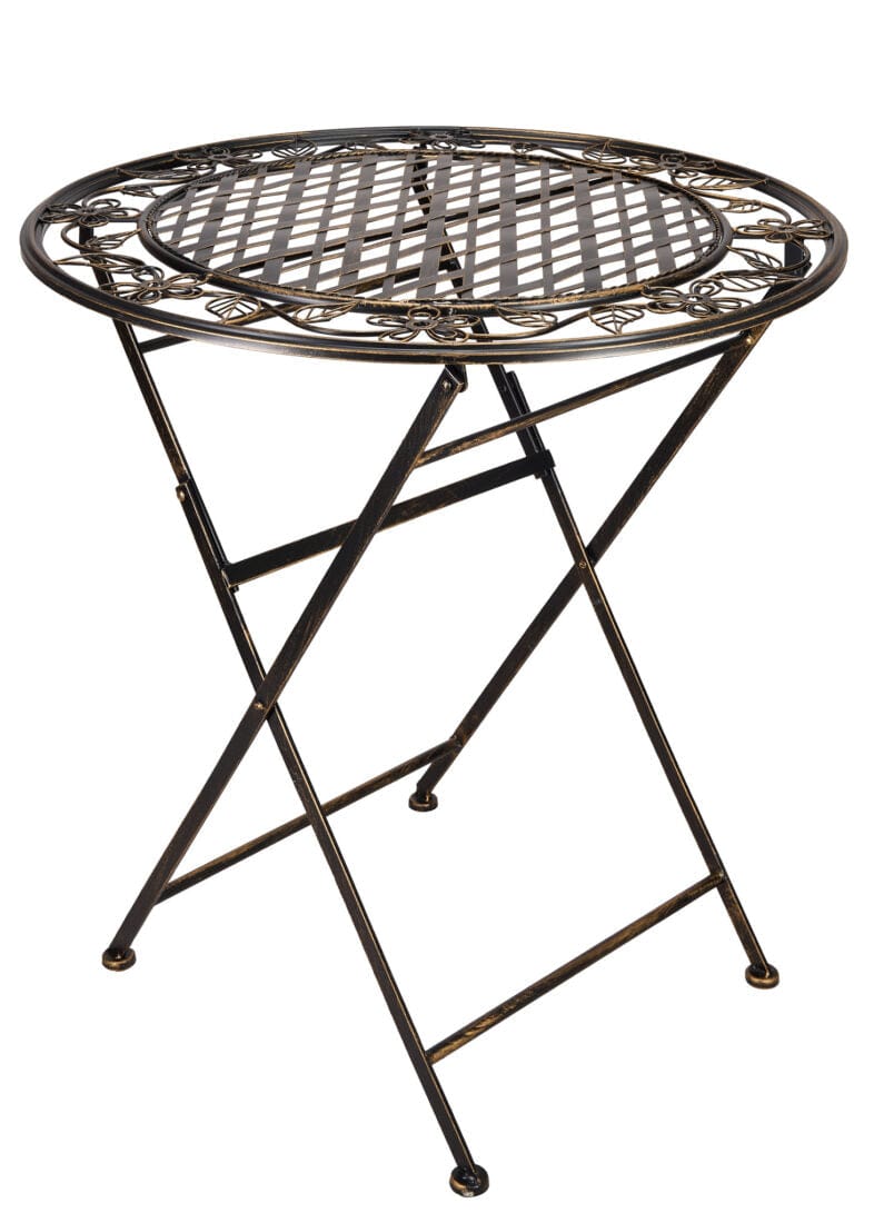 Vintage Copper Bistro Table 28" Round — Patio & Indoor Bistro Table