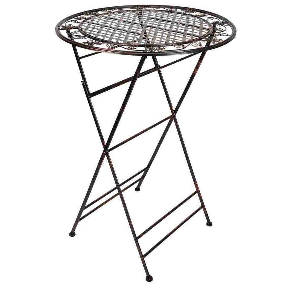 32" Bronze Bistro Cocktail Table — 42" Cocktail Height, Patio/Outdoor