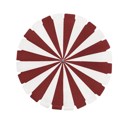 8.5' Patio California Umbrella Pagoda Series with Sunbrella Fabric and White Aluminum Pole for Deck and Patio Seating Coverage, Jockey Red, Image 3