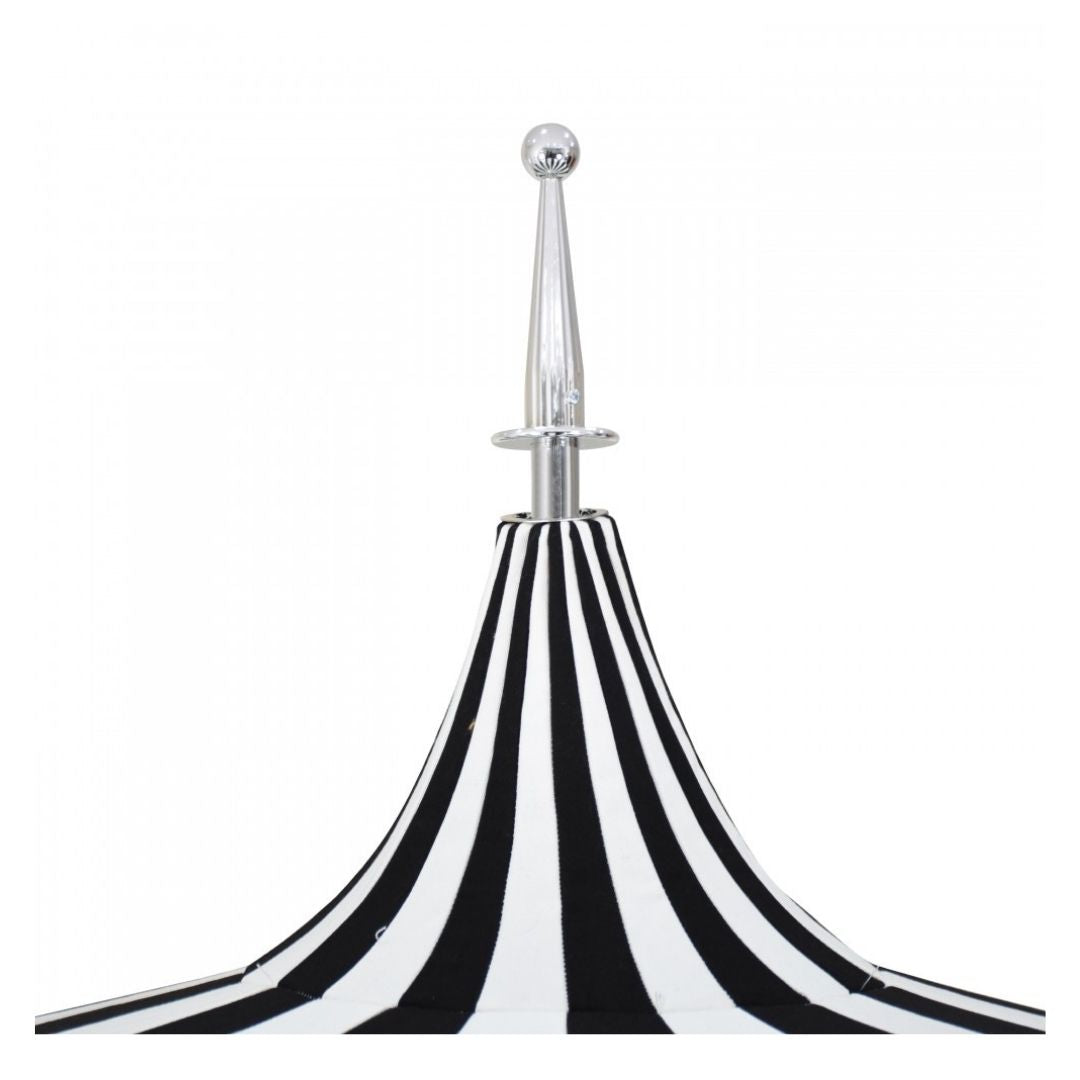 8.5' Patio California Umbrella Pagoda Series with Sunbrella Fabric and White Aluminum Pole for Outdoor Table and Patio Coverage, Tuscan, Image 5