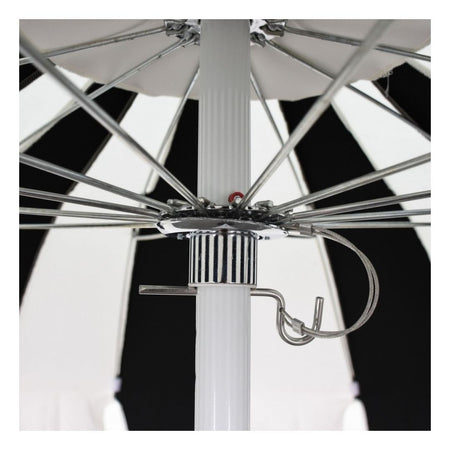 8.5' Patio California Umbrella Pagoda Series with Sunbrella Fabric and White Aluminum Pole for Outdoor Table and Patio Coverage, Tuscan, Image 6