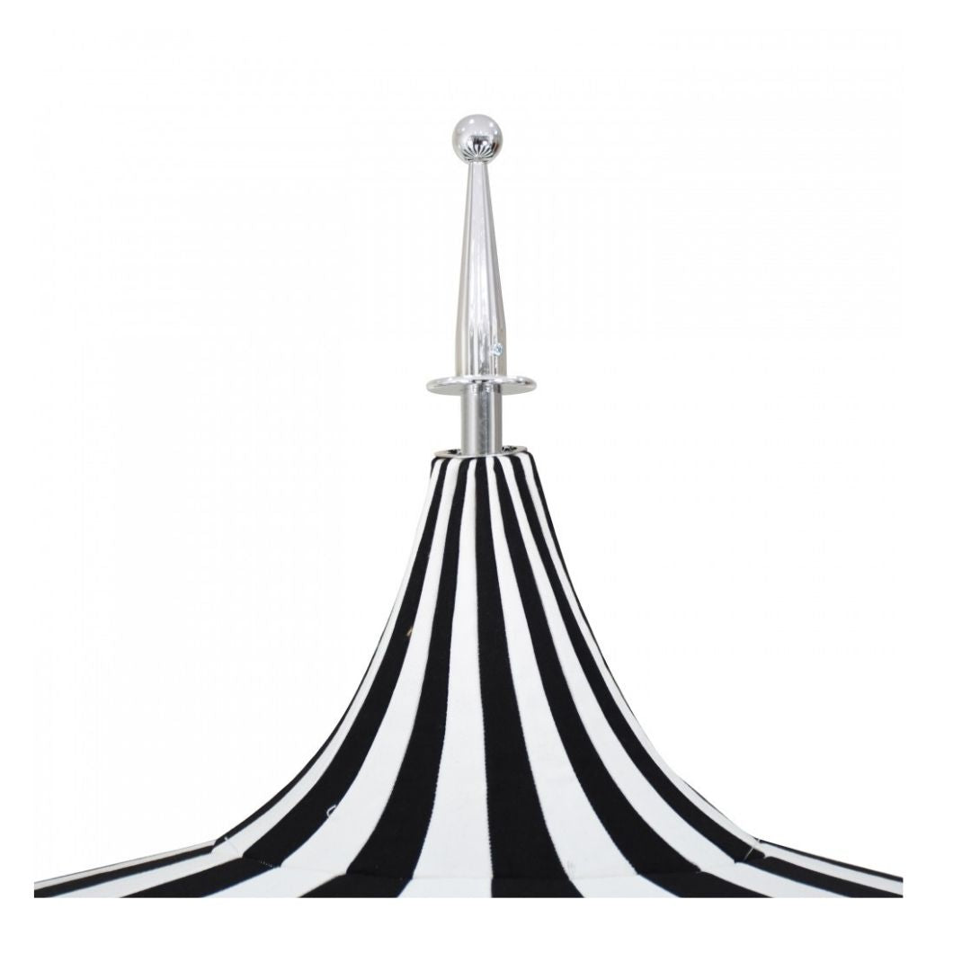 8.5' Patio California Umbrella Pagoda Series with Sunbrella Fabric and White Aluminum Pole for Outdoor Deck Patio Use, Macaw, Image 5