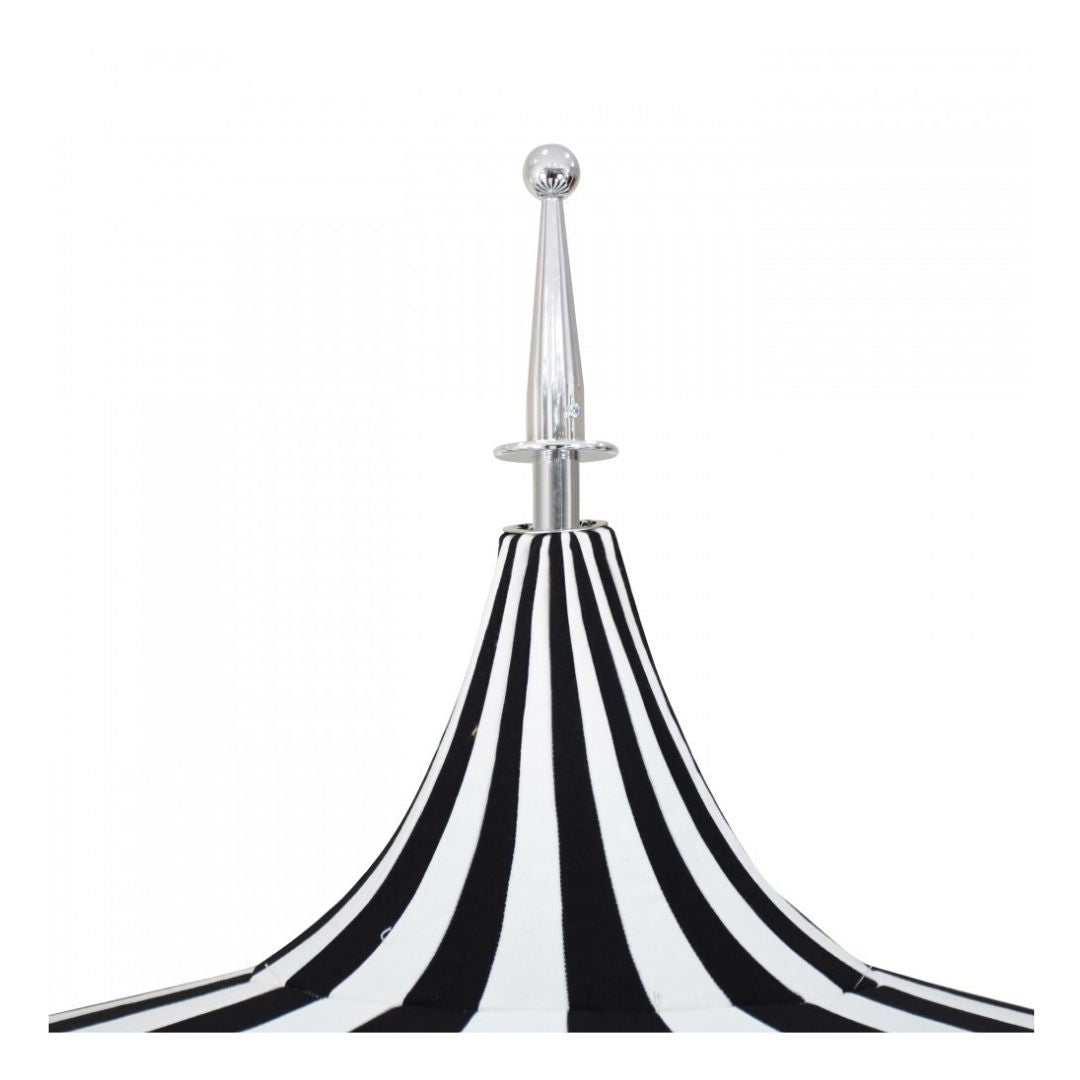 8.5' Patio California Umbrella Pagoda Series with Sunbrella Fabric and White Aluminum Pole for Patio Table and Outdoor Seating Shade, Forest Green, Image 5