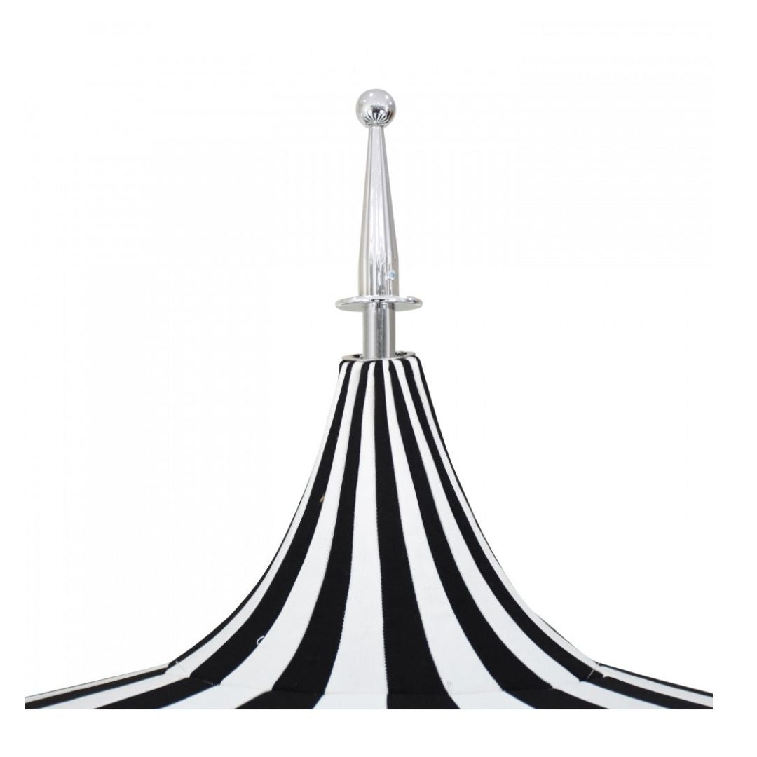 8.5' Patio California Umbrella Pagoda Series with Sunbrella Fabric and White Aluminum Pole for Deck Backyard and Poolside Shade, Sunflower Yellow, Image 5
