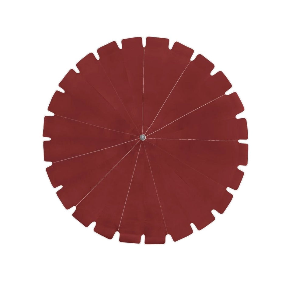 8.5' Patio California Umbrella Pagoda Series with Sunbrella Fabric and White Aluminum Pole for Outdoor Dining and Patio Shade, Jockey Red
