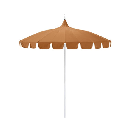 8.5' Patio California Umbrella Pagoda Series with Sunbrella Fabric and White Aluminum Pole for Outdoor Living Patio Shade, Tuscan, Image 2
