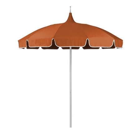 8.5' Patio California Umbrella Pagoda Series with Sunbrella Fabric and White Aluminum Pole for Outdoor Living Patio Shade, Tuscan, Image 2