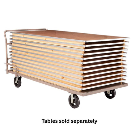 Gray Industrial Flat Bed Platform Cart, Image 10