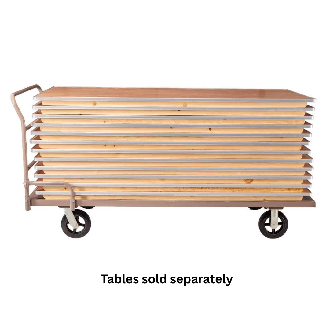 Gray Industrial Flat Bed Platform Cart, Image 11