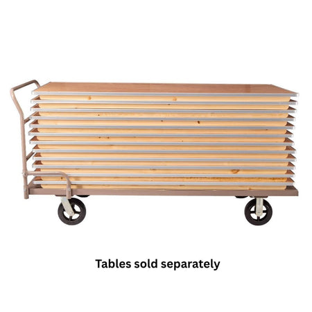 Gray Industrial Flat Bed Platform Cart, Image 11