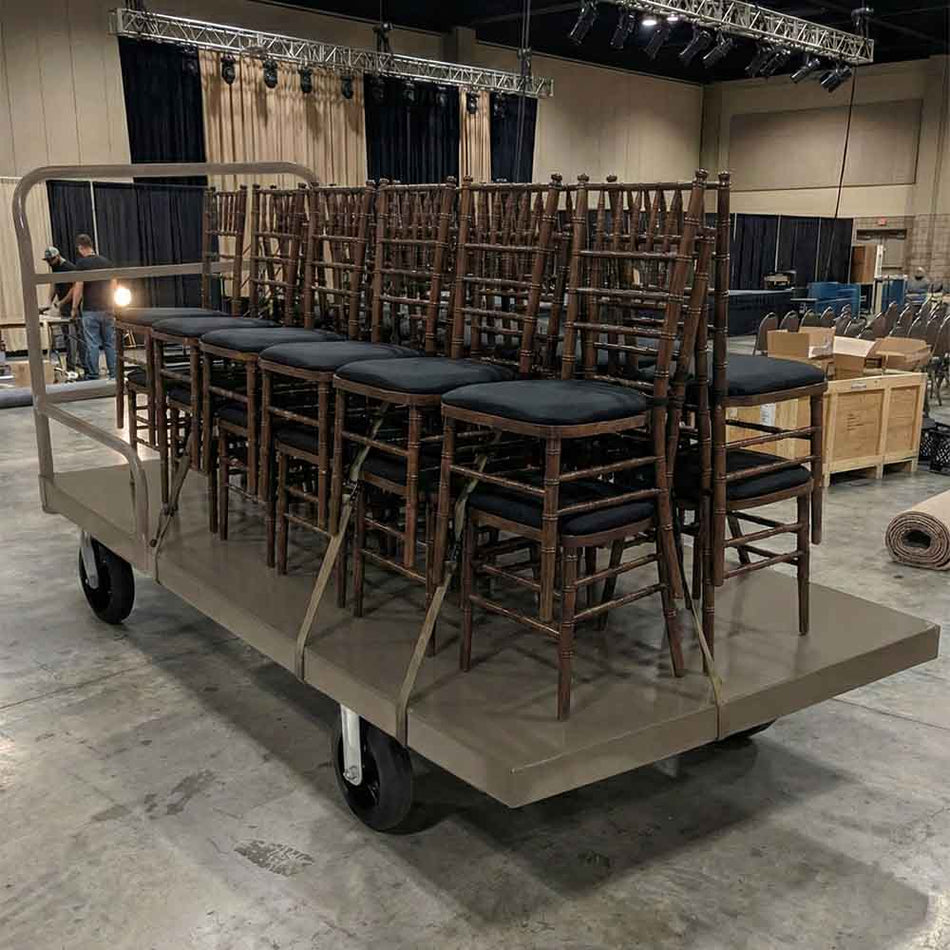 Gray Industrial Flat Bed Platform Cart