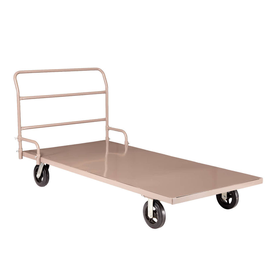 Gray Industrial Flat Bed Platform Cart, Image 2