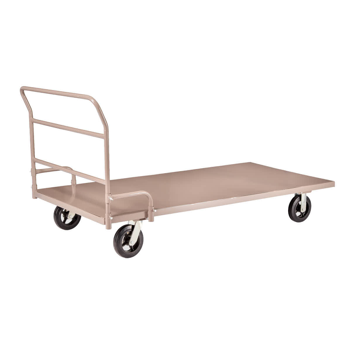Gray Industrial Flat Bed Platform Cart, Image 4
