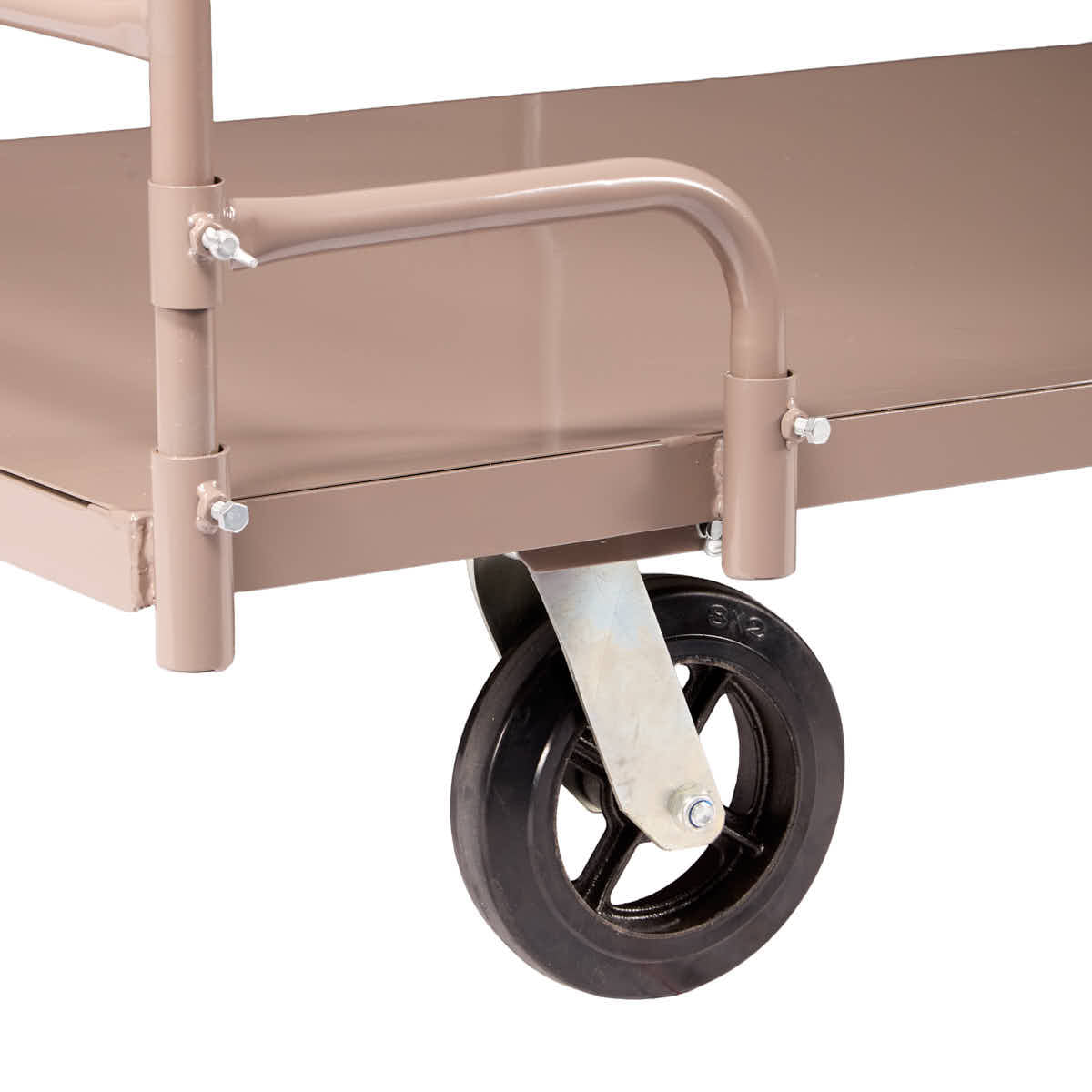 Gray Industrial Flat Bed Platform Cart, Image 7